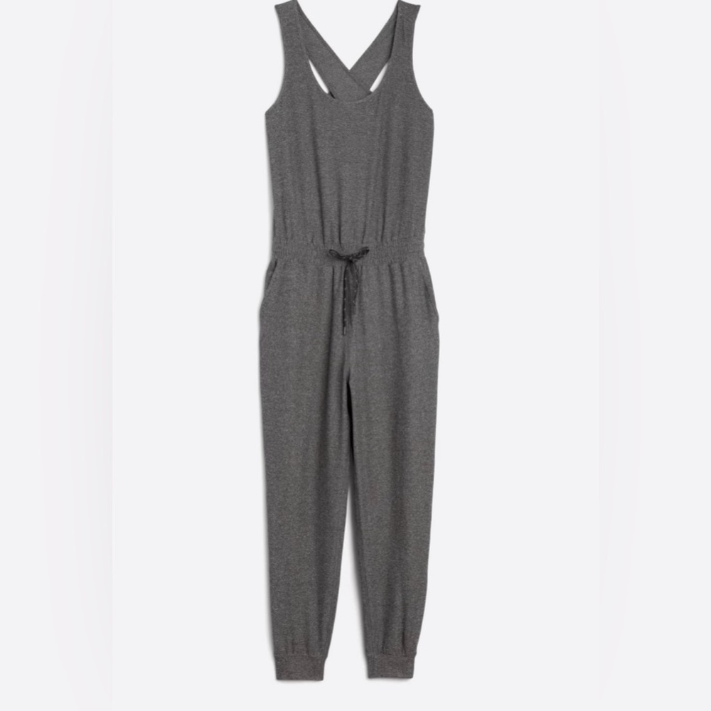 We Wander WeFlex Sybelle Racerback Jumpsuit, Dark Grey, Size 1X (16-18)